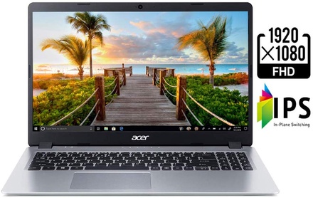 Acer Aspire 5 Slim Laptop, 15.6 inches Full HD IPS Display, AMD Ryzen 3 3200U, Vega 3 Graphics, 4GB DDR4, 128GB SSD, Backlit Keyboard, Windows 10 in S Mode, A515-43-R19L, Silver