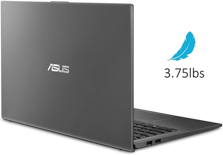 ASUS F512JA-AS34 VivoBook 15 Thin And Light Laptop, 15.6” FHD Display, Intel i3-1005G1 CPU, 8GB RAM, 128GB SSD, Backlit Keyboard, Fingerprint, Windows 10 Home in S Mode, Slate Gray