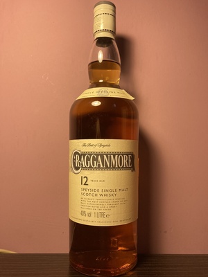 Gragganmore 12 years old single malt Scotch whiskey